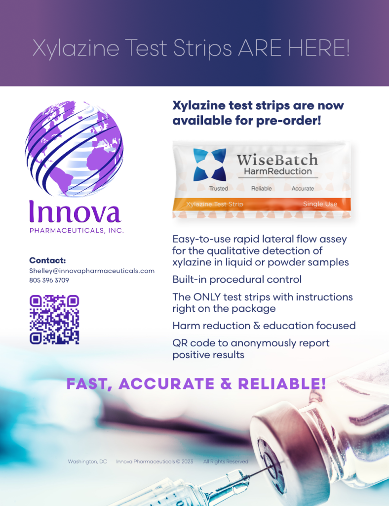 Innova xylazine test strips pouch